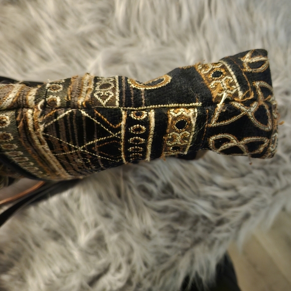 Black Brownish Tapestry Bag - Picture 6 of 6